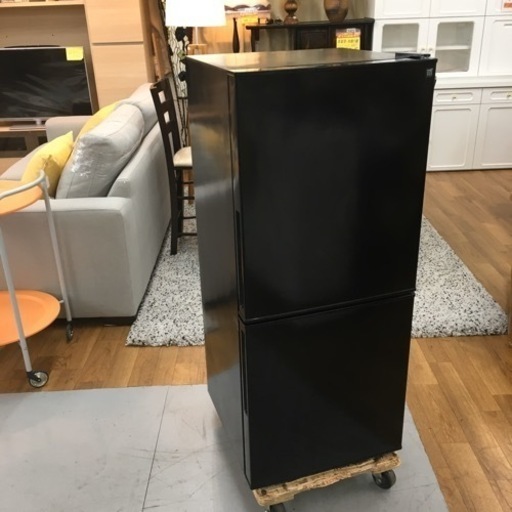 106L 2ドア冷蔵庫 Nグラシア BK（ブラック）