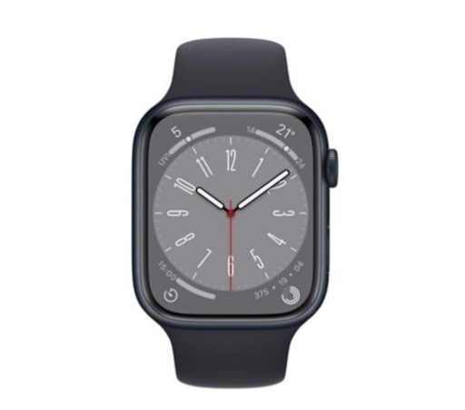 新品 未開封 Apple Watch 8 アップルウォッチ8 45mm ミッドナイトアルミニウムケース ミッドナイトスポーツバンド セ