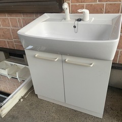 お話中　洗面台　80センチ