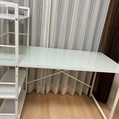 パソコン(勉強)デスク　横120.5奥行55.8高さ71.0(棚あり115.3)の画像