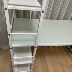 パソコン(勉強)デスク　横120.5奥行55.8高さ71.0(棚あり115.3)の画像