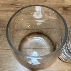 IKEA 花瓶 BERAKNA ベレークナ クリアガラス 高さ18cmの画像