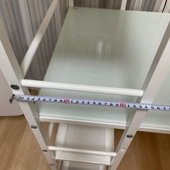 パソコン(勉強)デスク　横120.5奥行55.8高さ71.0(棚あり115.3)の画像