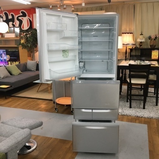 S180 東芝 TOSHIBA GR-H43GL(S) [冷凍冷蔵庫 （426L・左開き） 5ドア シルバー] ⭐動作確認済 ⭐クリーニング済