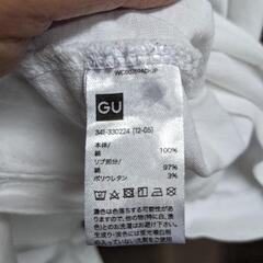 GU 半袖　Tシャツ 白L 胸ポケットの画像