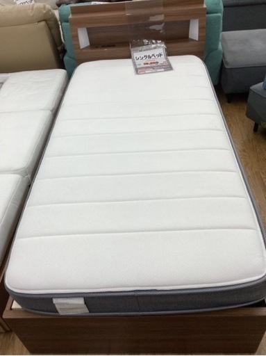 KL-104【新入荷　リサイクル品】シングルベッド　ブラウン