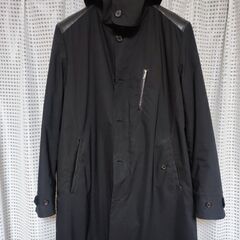 IBUKI BIRCH フード付 中綿入 切替 ステンカラー コート