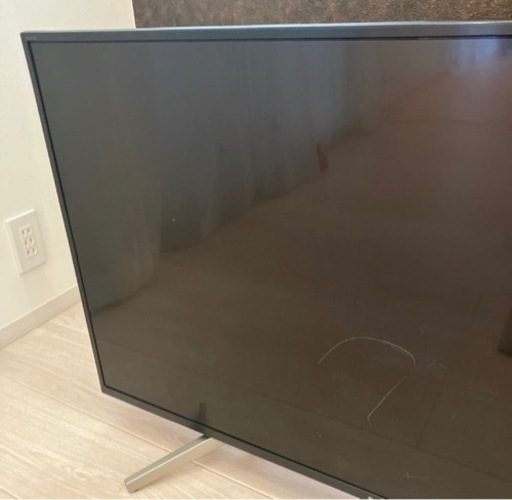液晶テレビ SONY ソニー BRAVIA 4K 43型テレビ　アンテナケーブル　HDMIケーブル　音声検索リモコンつき