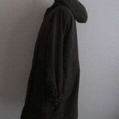 ライナー付き　フード付きコート　LL　モカの画像