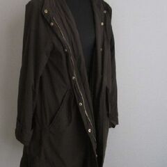 ライナー付き　フード付きコート　LL　モカの画像