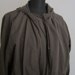 ライナー付き　フード付きコート　LL　モカの画像