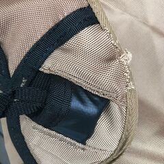 折り畳み ハイバックチェア ヘッドレスト付 キャラメル色【2脚セット】の画像