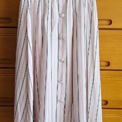 ウィルセレクション ストライプ スカート フィッシュテール ピン...