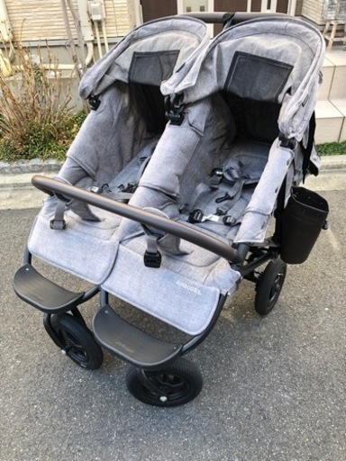 【値下げ58000円→55000円】エアバギーココダブル　双子ベビーカー　年子