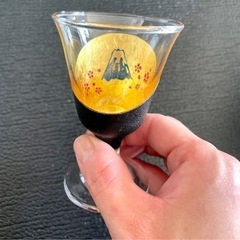 定価6600円　鳥羽漆芸　うるしのGLASS  金粉　酒盃　グラ...