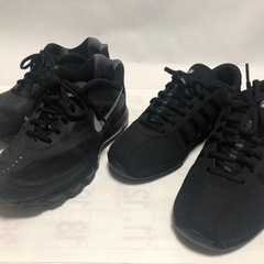 NIKE レディース　スニーカー US8　黒　2足の画像