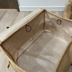 【美品】ジュートボックス 大小 2点セット ウニコ unicoの画像