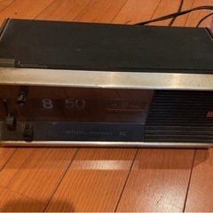 ジャンク★ アンティーク　時計ラジオ　ナショナルRC703