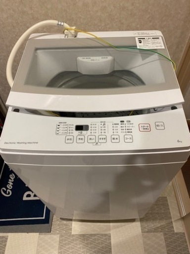 ニトリ　全自動洗濯機　NTR60ホワイト　2019年式　6kg