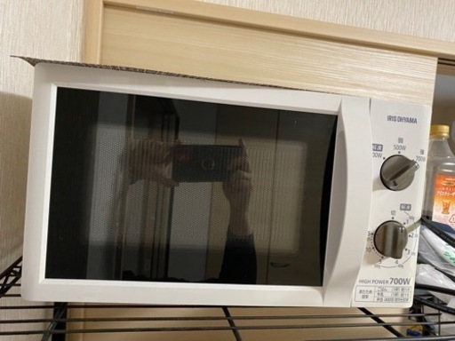 アイリスオーヤマ 電子レンジ 17L ターンテーブル