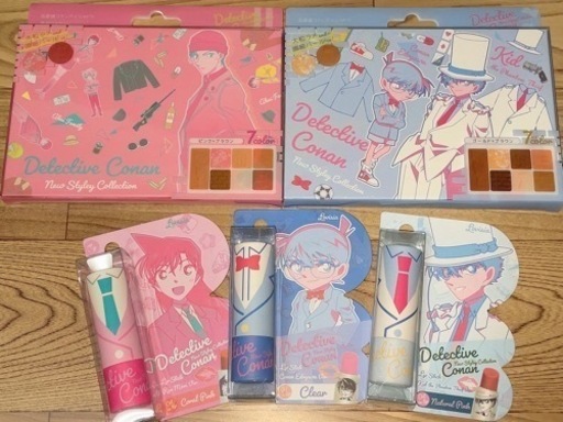 【５点セット】名探偵コナン アイシャドウ リップ
