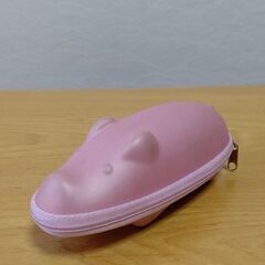 ぶたさんメガネケース　チャック式