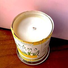 [値下げ] アロマ　ソイ（大豆）キャンドル　オレンジ & レモングラスの画像