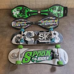 ジェイボード 2個 SPOON RIDER  スケートボード 稼動品