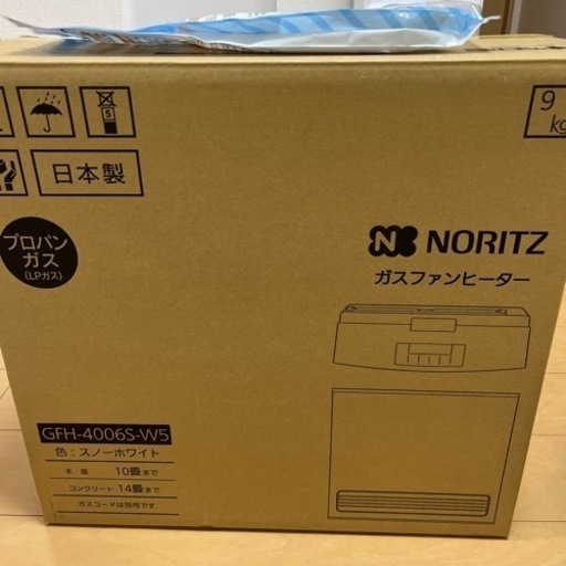 NORITZ ガスファンヒーター　gfh-4006s-w5