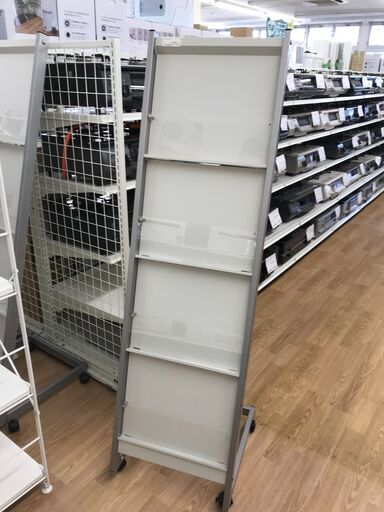 ★ジモティ割あり★  カタログスタンド シルバー H154×W49×D45 クリーニング済み KJ1170