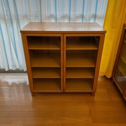 お値下げ　無印良品　食器棚　脚付き