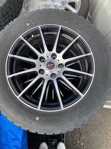 スタッドレスタイヤ 4本 225/60R17 99Q ホイールセット アルファード ヴェルファイア 17インチ