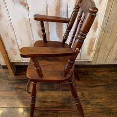 飛騨の家具 ヒダ・ダイネット ベビーチェア ヴィンテージの画像