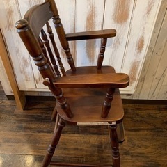 飛騨の家具 ヒダ・ダイネット ベビーチェア ヴィンテージの画像
