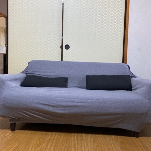 【1,000円】※カバー外してお渡しします！３人がけソファー