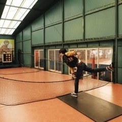 12月31日初心者バッティングセンター、オートテニス会