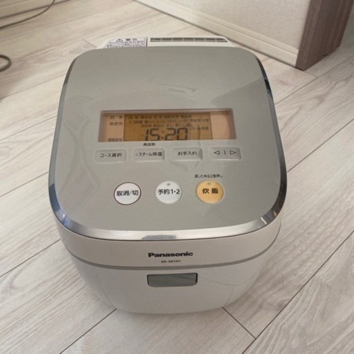 パナソニック製炊飯器　1.0L 0.5～5.5合 スチームIHジャー炊飯器 SR-SK101  2009年製