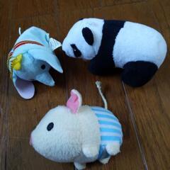ミニぬいぐるみ３個セット　エディオン袋