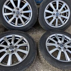 スタッドレスタイヤ ダンロップ 15インチ 4穴 中古・美品 ホイール付き×4本セット