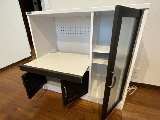 【美品】レンジ台　食器棚