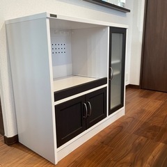 【美品】レンジ台　食器棚