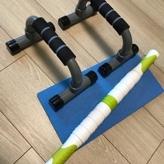 ※決定致しました※【腕立て専用器具&マッサージ棒】★女性に優しい...
