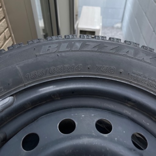 155/65/R14 ブリザック　スタッドレスタイヤ　4本