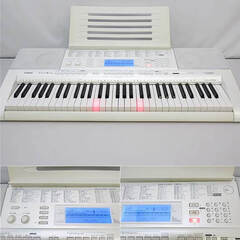 ss4498　カシオ　電子キーボード　LK-208　ホワイト　61鍵　鍵盤楽器　CASIO　光ナビゲーション　大型液晶画面　白　SDカード対応　レッスン機能付き　録音　パソコンとつなげるの画像