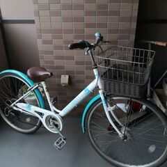 自転車26インチ 6段ギア LEDライト付