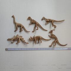 恐竜の骨　フィギュア　6体の画像