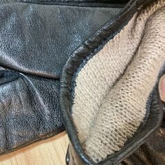 ✨🔔期間限定🔥ジモティー特別価格🔔✨バーバリーブラックレーベル 裏起毛 革手袋 黒の画像