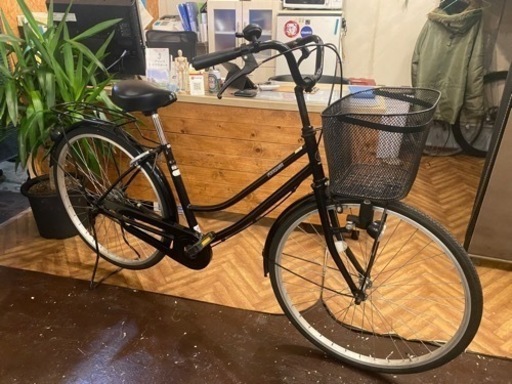 26インチ　ママチャリ　ブラック