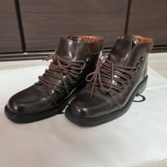 GUCCI グッチ レースアップ レザー ショートブーツ