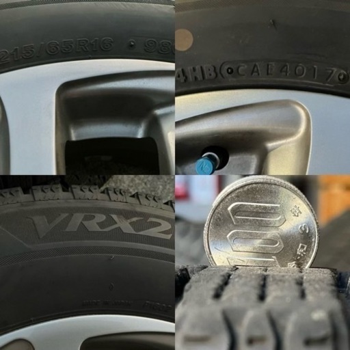 ブリヂストンホイール4本 16インチ　　　VRX2スタッドレスタイヤ付き